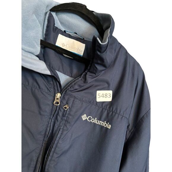 Columbia Men's Omni-Shield Windbreaker Jacket Navy Blue Size L - Picture 9 of 10
